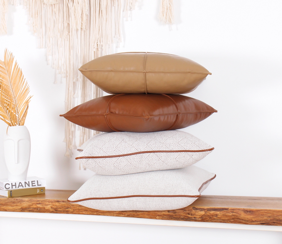 Dobsett Deri Kırlent - Taba