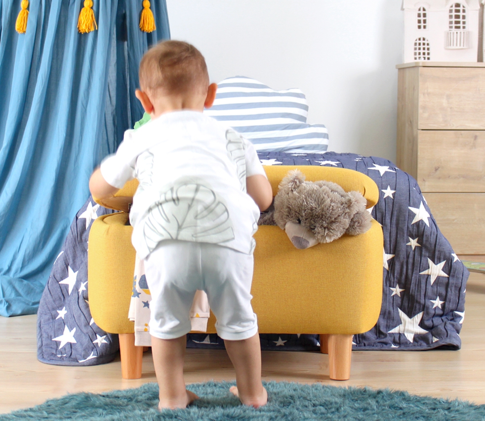 Yomme Çocuk Sandıklı Puf - Sarı