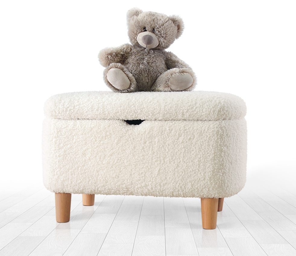 Yomme Çocuk Sandıklı Puf - Beyaz