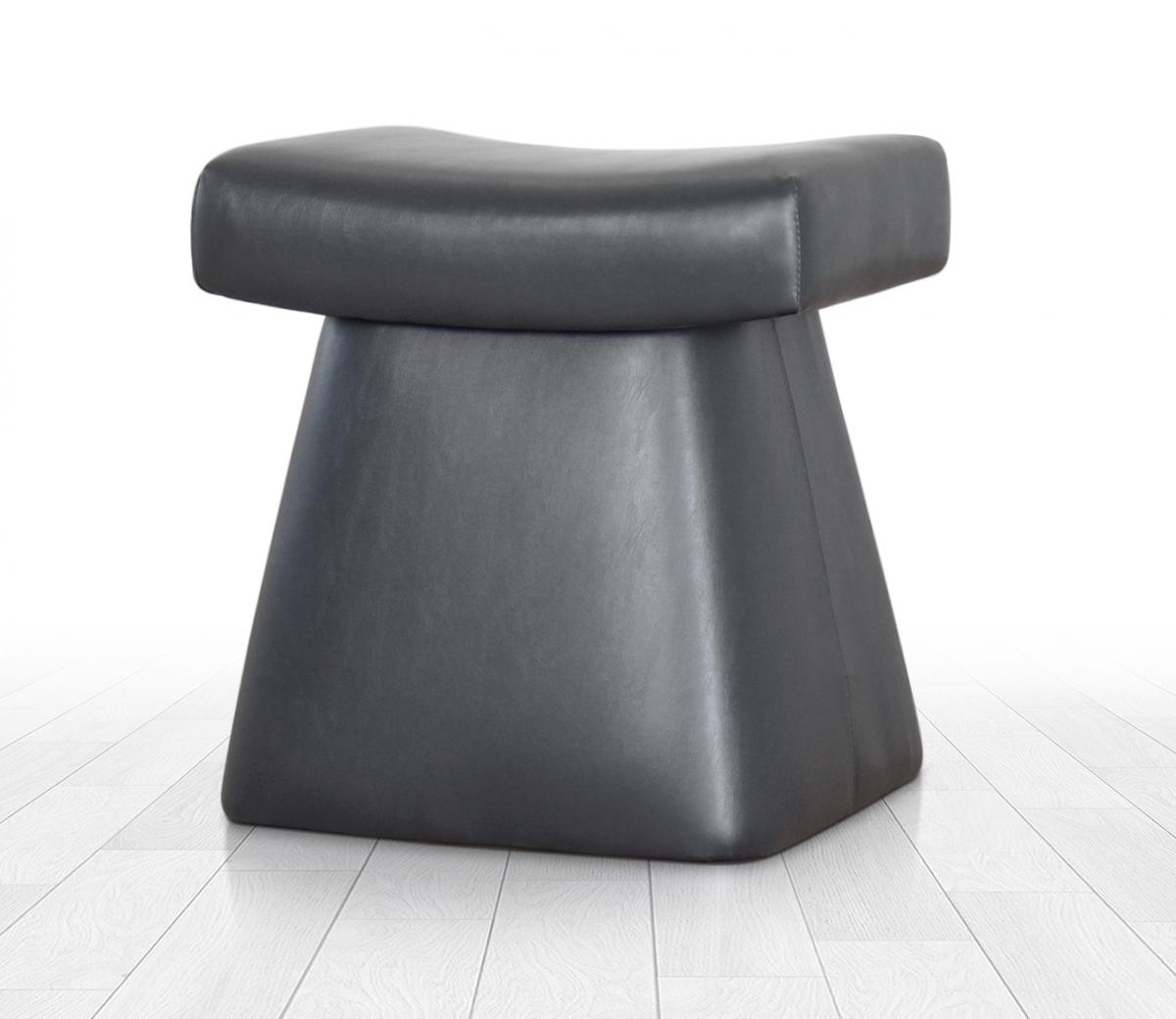 Dambert Deri Puf - Siyah