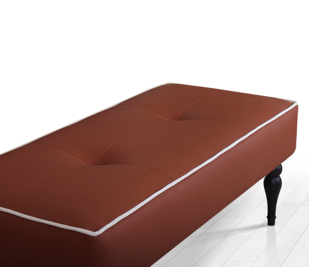 Lungo Deri Bench Puf - Toprak