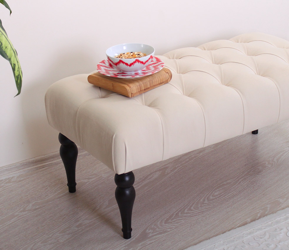 Missus Bench Puf - Krem