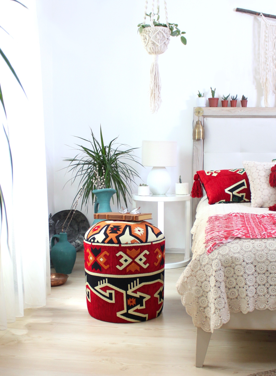 Bozok Kilim Puf - Girit