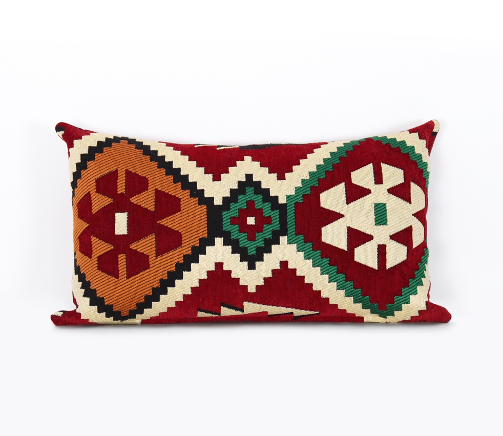 Esmeli Kilim Şeker Kırlent - Frigya