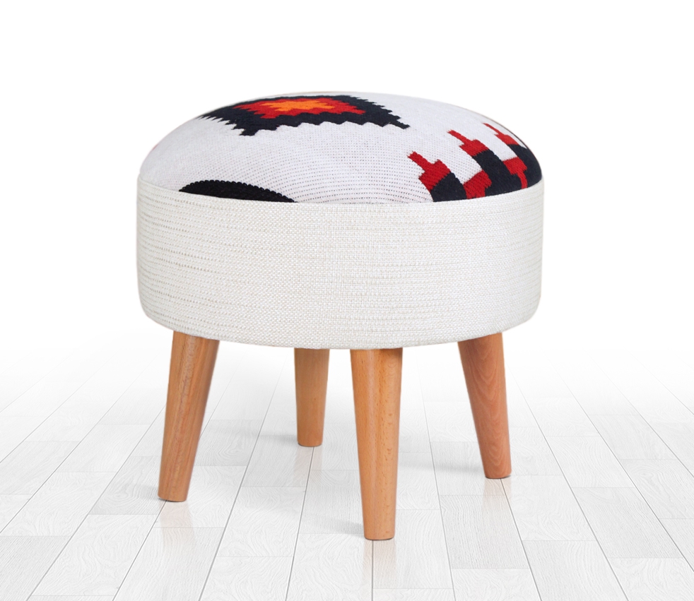 Farm Kilim Puf - Troya