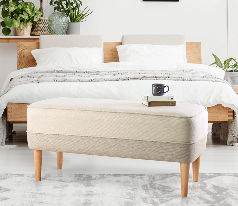 Randler Bench Puf - Krem