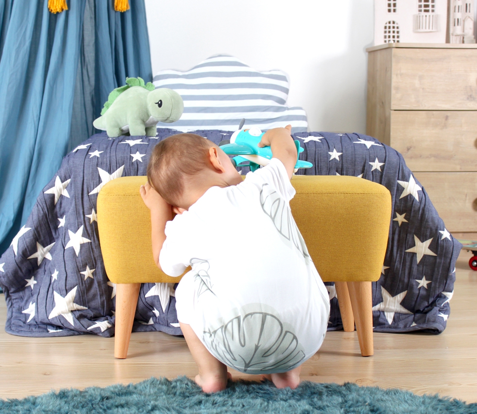 Moouv Çocuk Puf Bench - Sarı