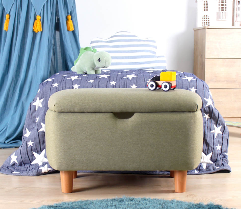 Yomme Çocuk Sandıklı Puf - Yeşil