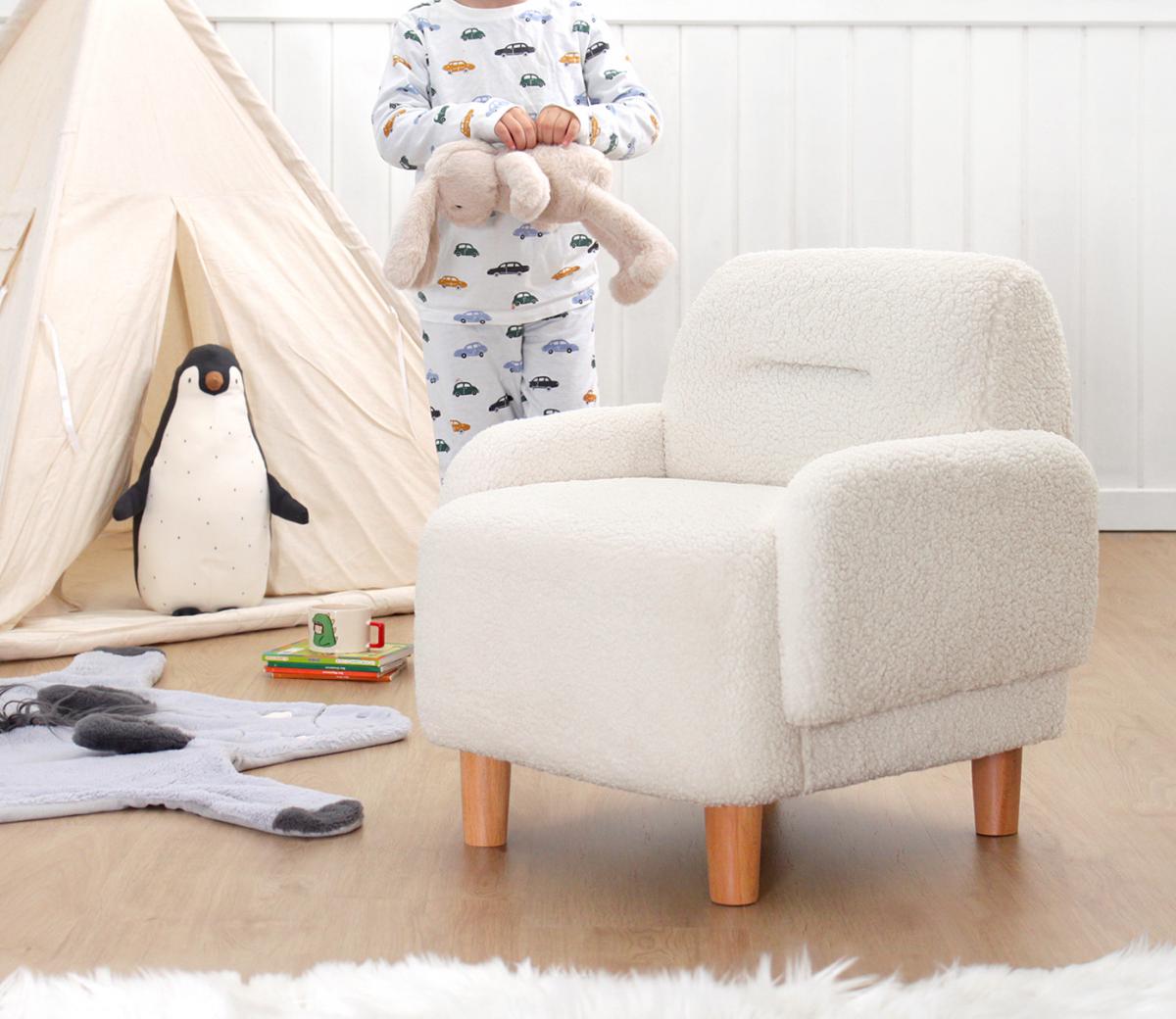 Cobie Teddy Çocuk Koltuğu - Beyaz