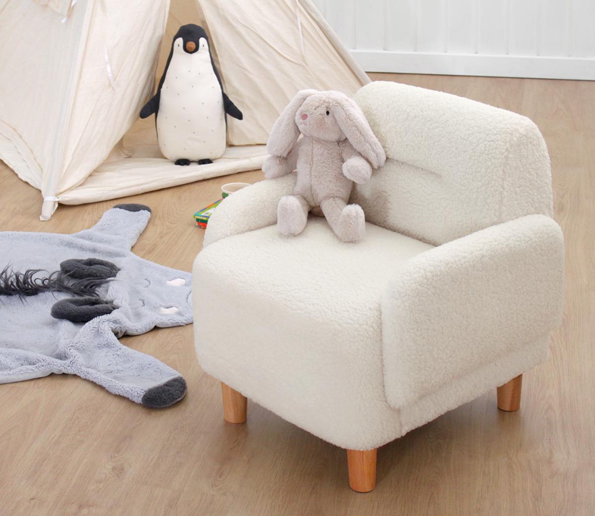 Cobie Teddy Çocuk Koltuğu - Beyaz