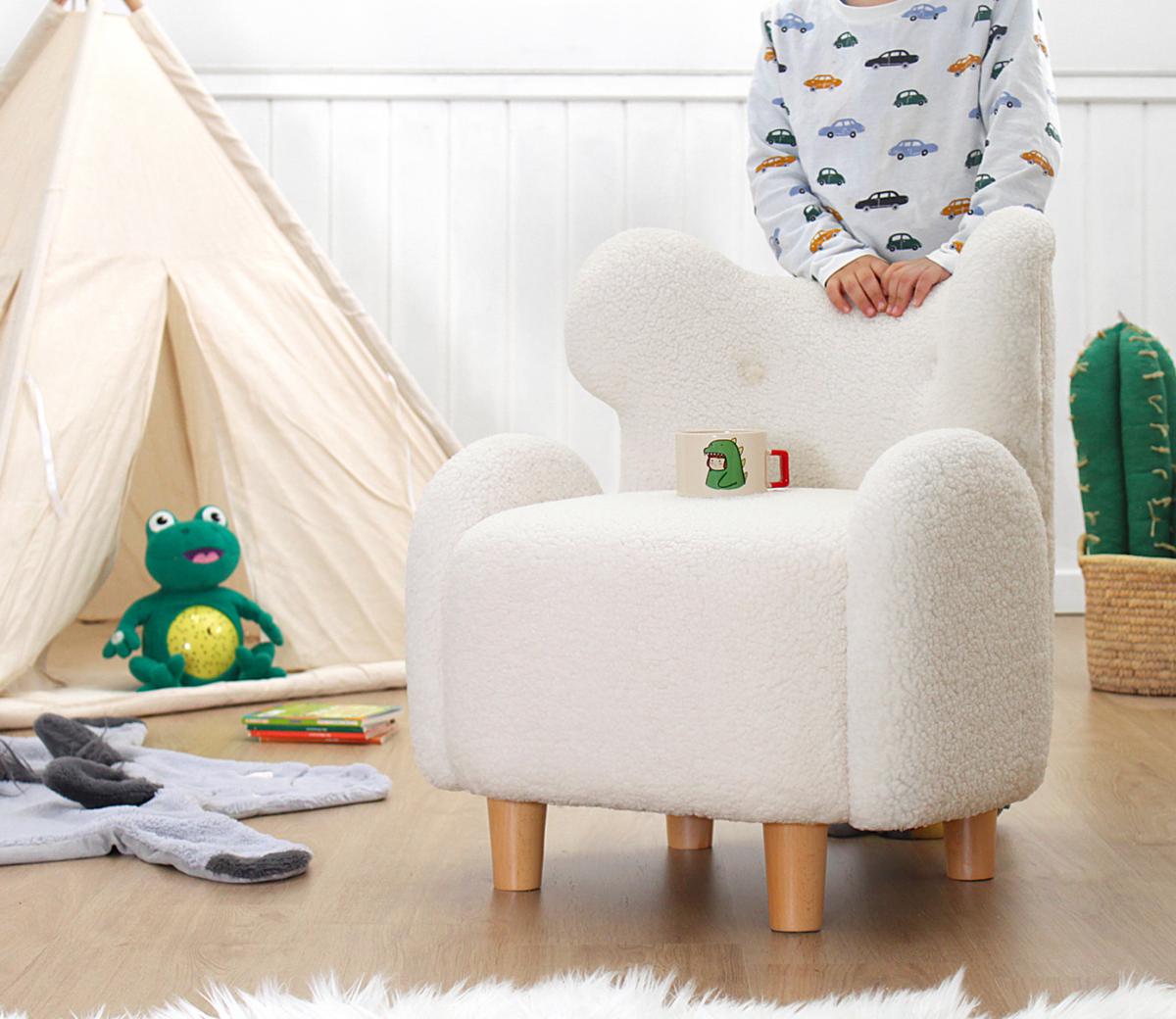 Juano Teddy Çocuk Koltuğu - Beyaz