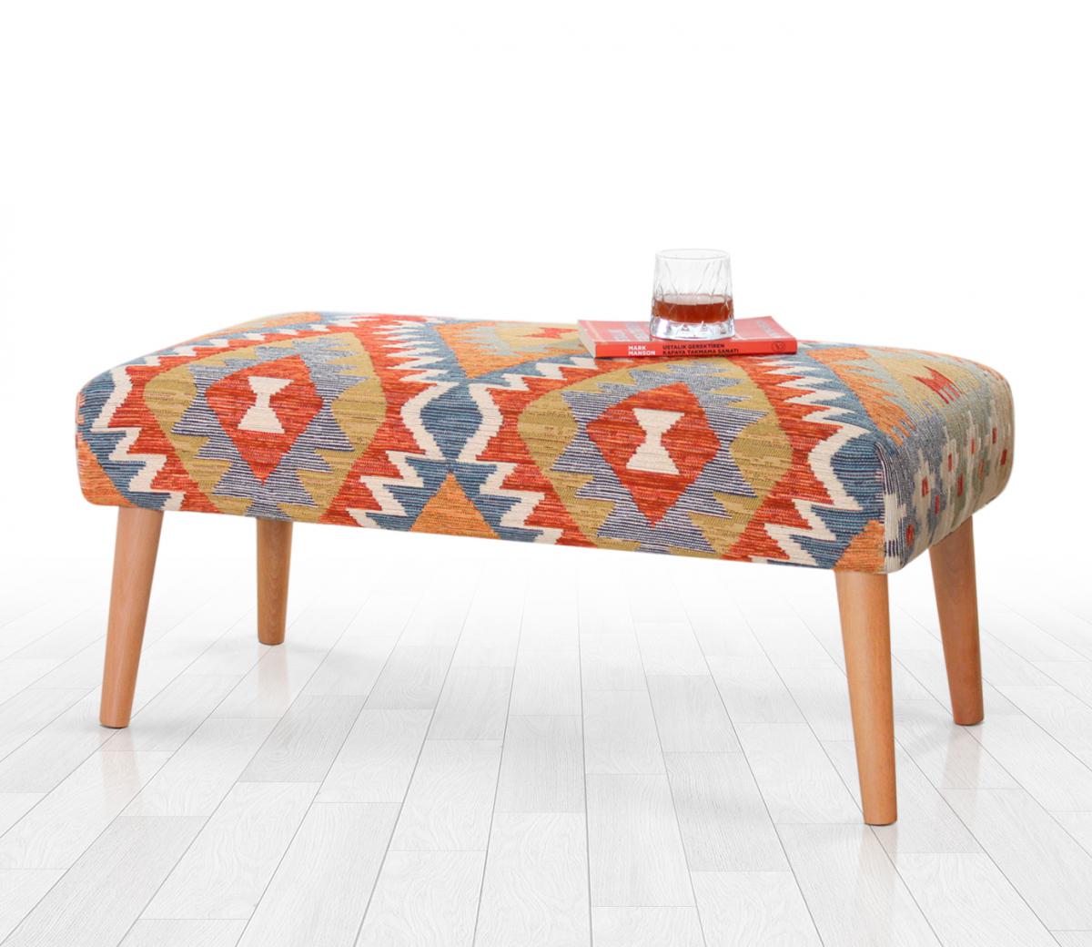 Beshir Kilim Bench Puf - Rumi