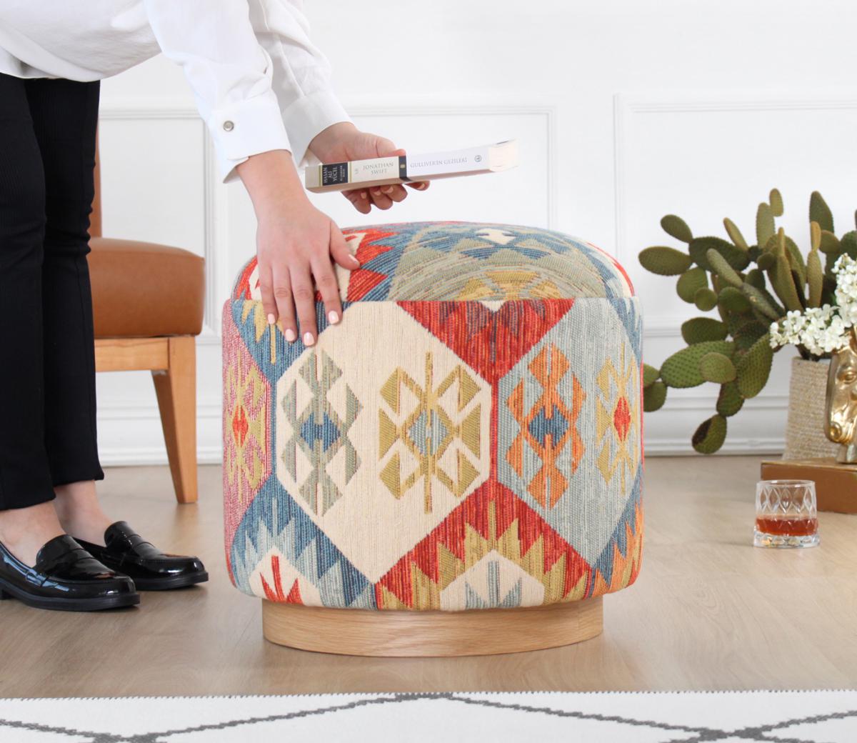 Ferruz Kilim Puf - Anadolu