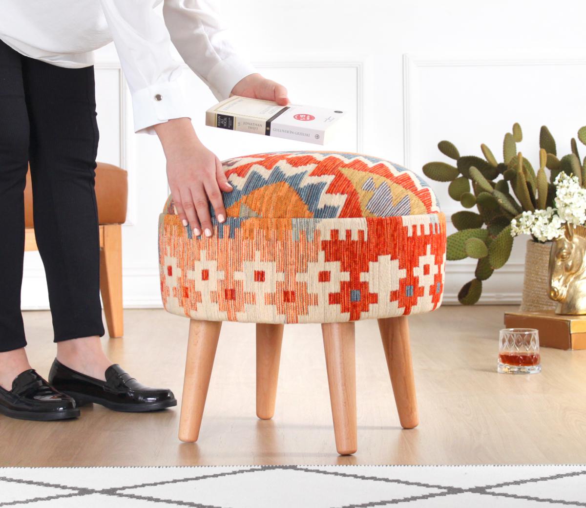 Sefian Kilim Puf - Sur