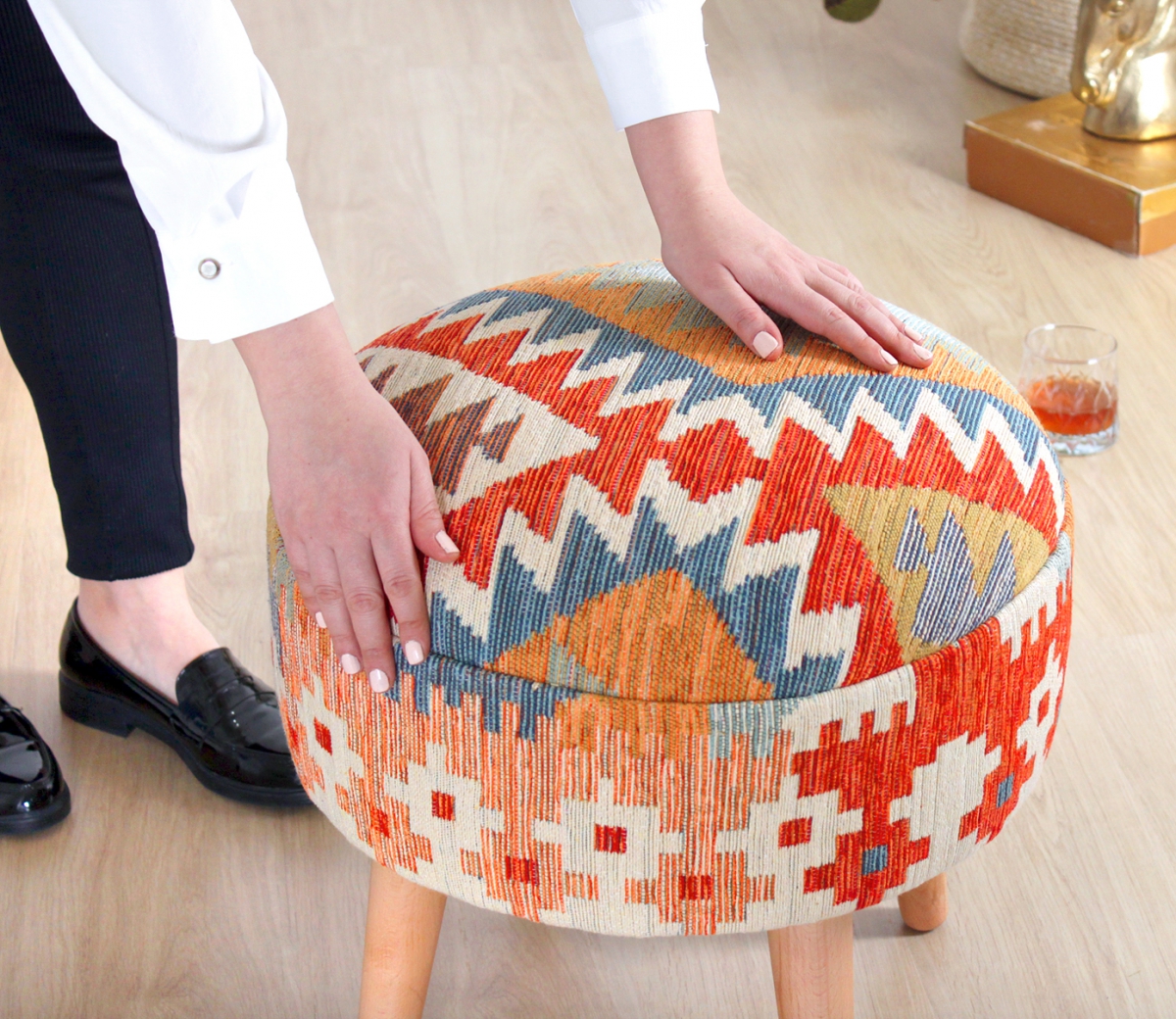 Sefian Kilim Puf - Sur