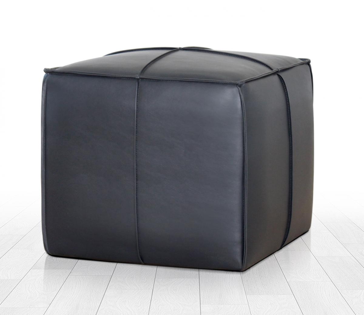 Ottowel Deri Puf - Siyah