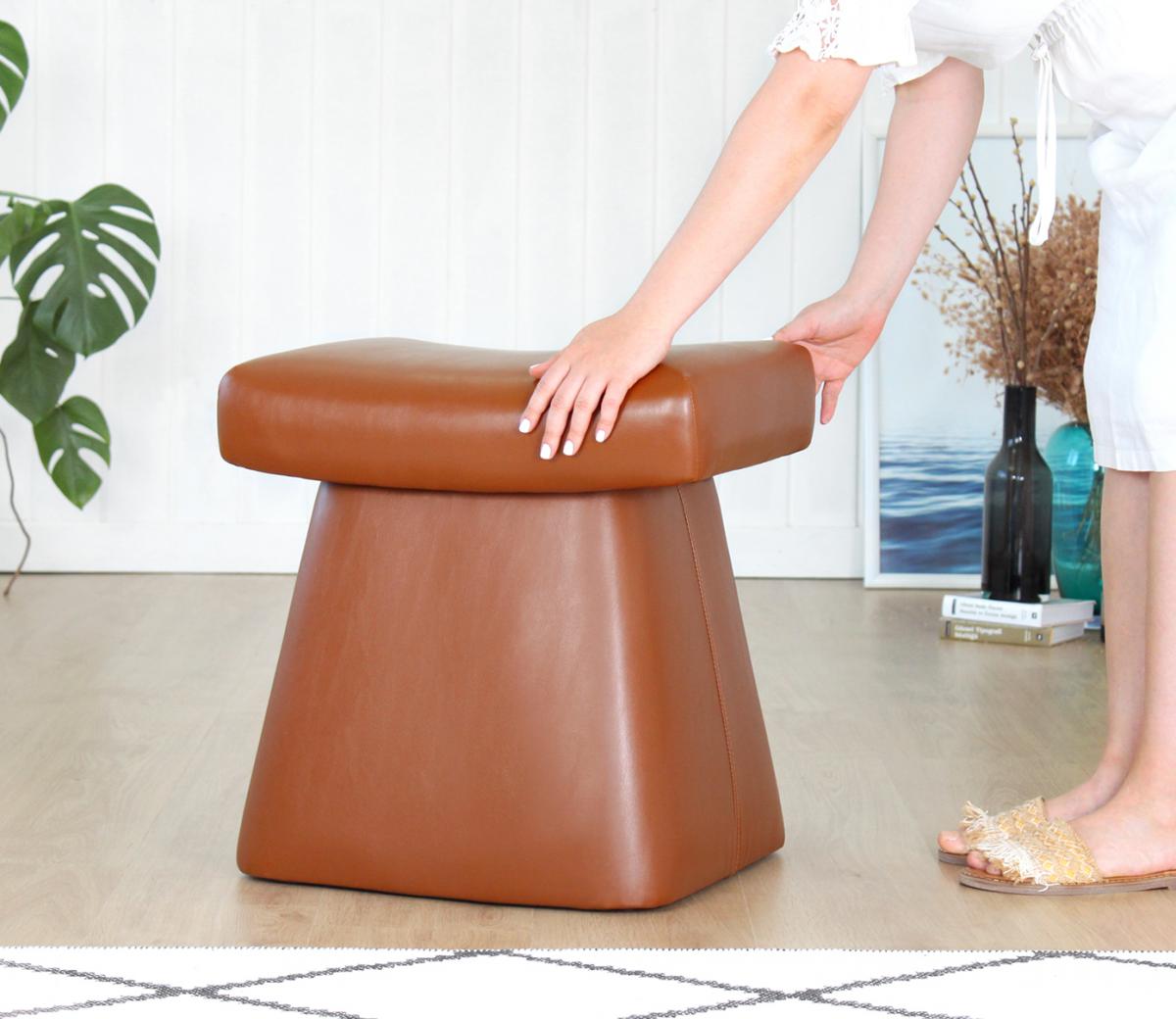 Dambert Deri Puf - Taba